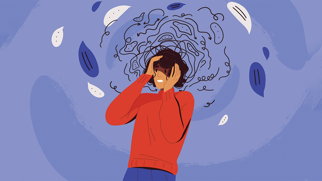 stressed person
